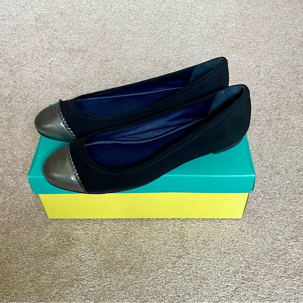 NWT JACK ROGERS Bree Stretch Flats 9.5